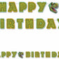 Dino Happy Birthday Banner
