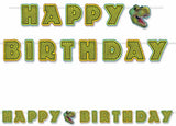 Dino Happy Birthday Banner
