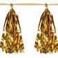 8' Metallic Tassels Hanging Garland Gold Party Decor