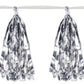 8' Metallic Tassels Hanging Garland Silver Party Decor
