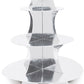 Metallic Silver Cupcake Stand Party Decor
