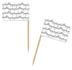 musical notes food picks