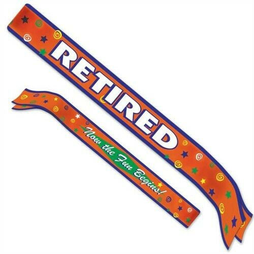 Happy Retirement Party Sash