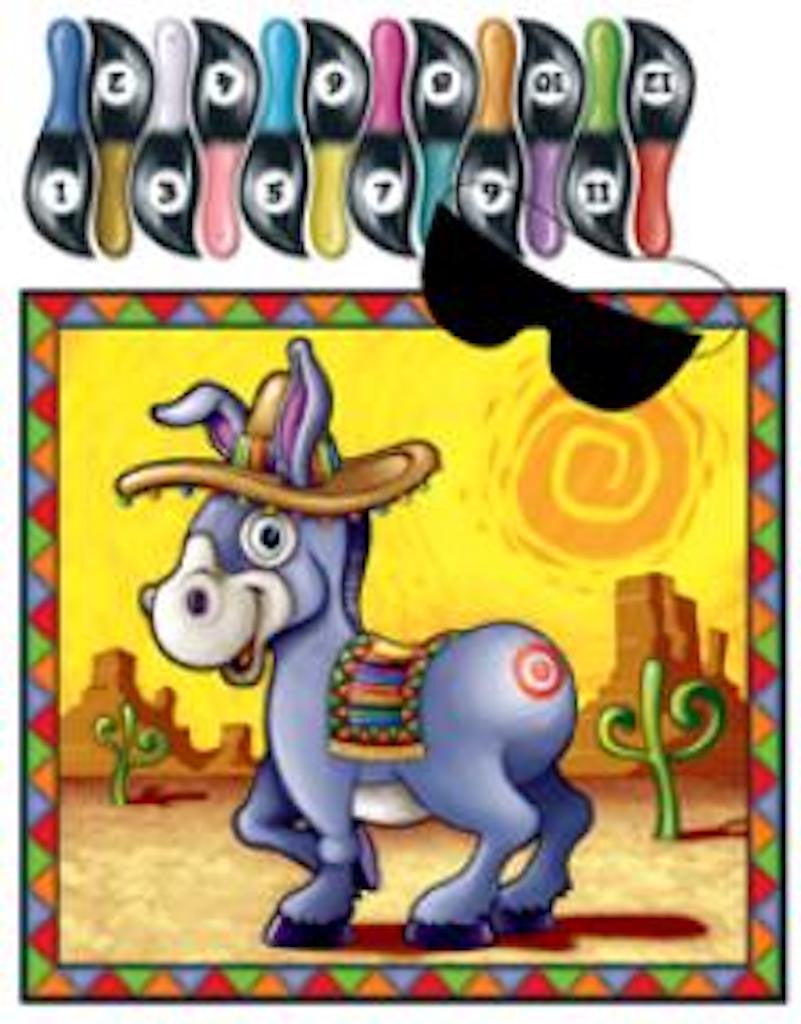 Pin the Tail on the Donkey Birthday Party Game