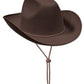 Solid Brown Durafelt Cowboy Hat