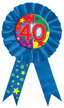 40th Birthday Award Ribbon