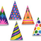 Assorted Paper Birthday Party Cone Hats