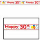 Happy 30th Caution Party Tape