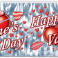Valentine's Day Metallic Fringe Banner