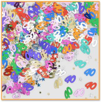 Table Decoration 40th Birthday Anniversary Confetti