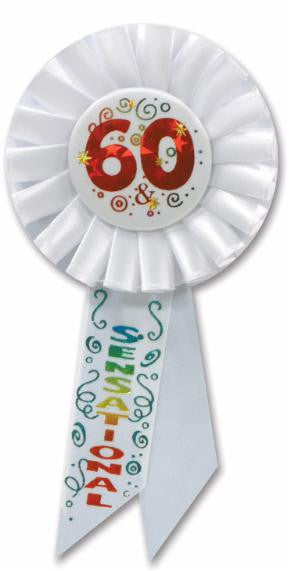 60th Birthday Badge Pin