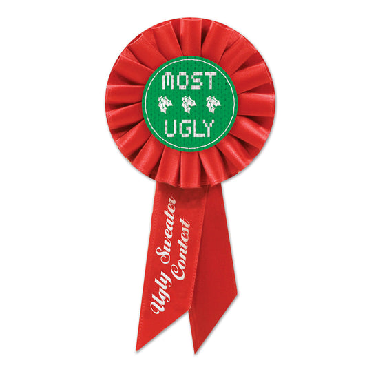 Most Ugly Christmas Sweater Award Ribbon