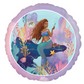 Live Action Little Mermaid Round Foil Balloon