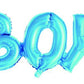 Blue Air-Filled 42" Boy Word Script Mylar Foil Balloon Decor