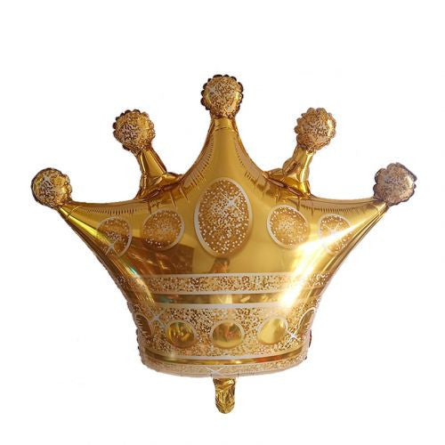 Gold Sparkling Crown 29" Supershape Mylar Foil Balloon
