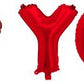 Red Air-Filled 50" I â¤ YOU Heart Script Mylar Foil Balloon Decor