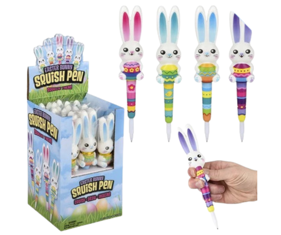 easter bunny squish pens