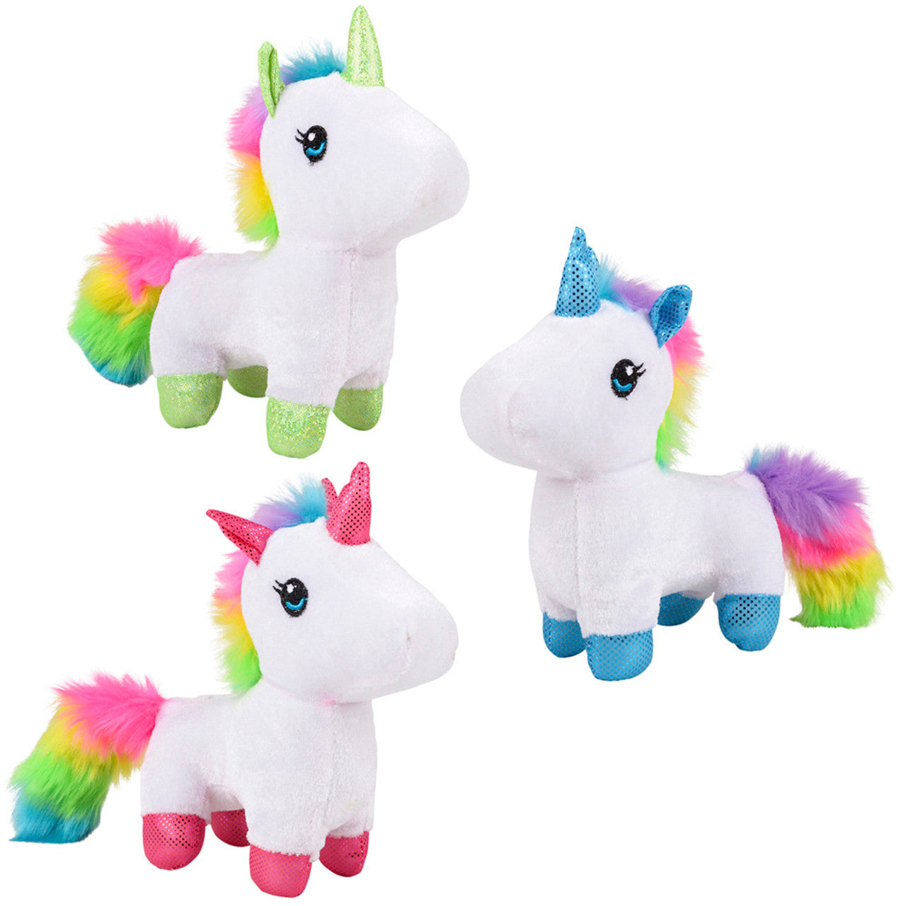 5" Baby Unicorn Rainbow Plush