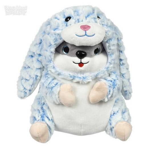 Hamster in a bunny costume plush