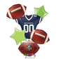 NFL Football Seattle Seahawks Foil Jersey Balloon Bouquet
