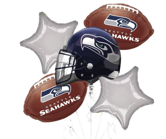NFL Football Seattle Seahawks Foil Balloon Bouquet