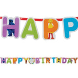 Sesame street add-an-age jumbo letter banner kit Happy Birthday