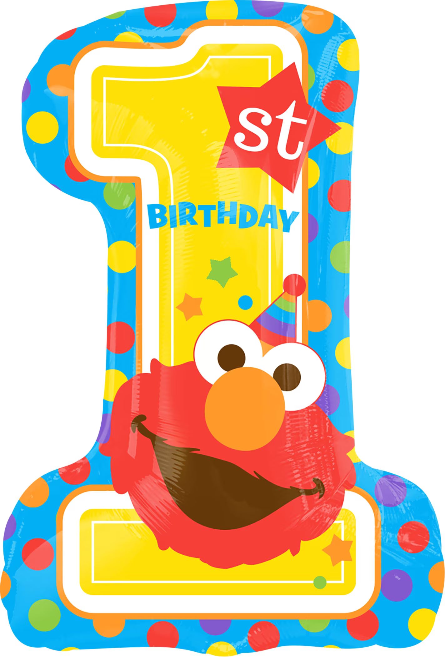 Elmo 1st Birthday Supershape Balloon 28"