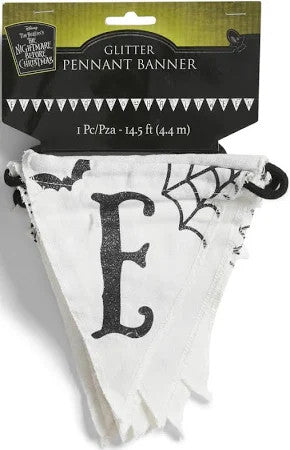 Disney Tim Burton's Nightmare Before Christmas Canvas Pennant Banner  Includes 1 Ribbon