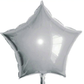 19" Silver Star Shape Foil Mylar Balloon Party Decor