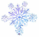 32" Snowflake Shaped Helium Balloon