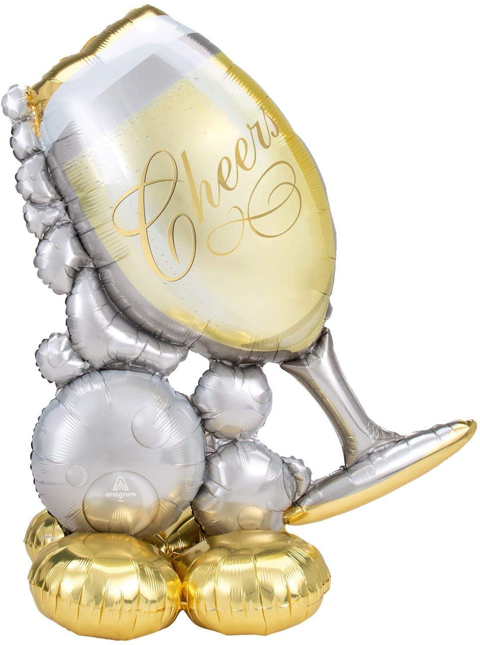 Jumbo Cheers Champagne Glass Airloonz Balloon Decoration