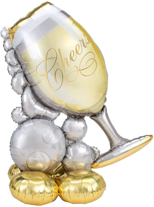 Jumbo Cheers Champagne Glass Airloonz Balloon Decoration