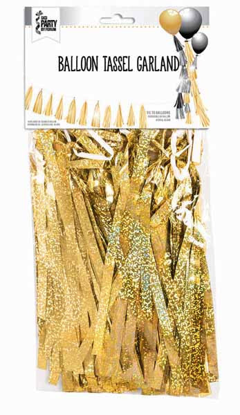 6 feet Gold Tassels for Balloons