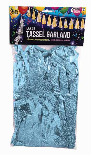6 feet Light Blue Tassels for Balloons