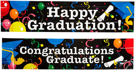 Grad Party Banners 2/pk