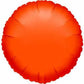 18" Round Metallic Orange Foil Balloon