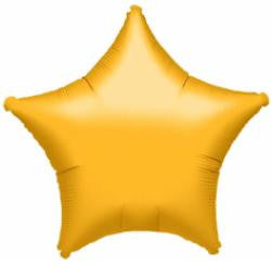19" Star Shaped Balloon Metallic Gold Color
