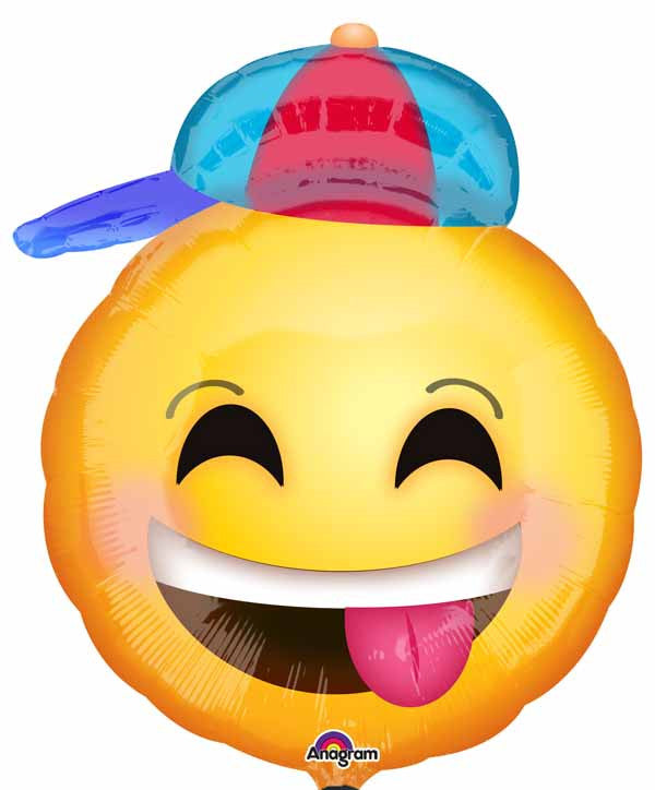 18" Smiley Face Boy Foil Balloon Party Decor