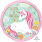 Anagram 18" Believe In Unicorn Round Foil Balloon