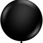 Tuftex 24" Black Latex Balloon Party Decoration