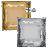 TUFTEX 24" SQUARED FOIL Silver & Gold