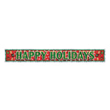 Metallic Fringe Holiday Banner