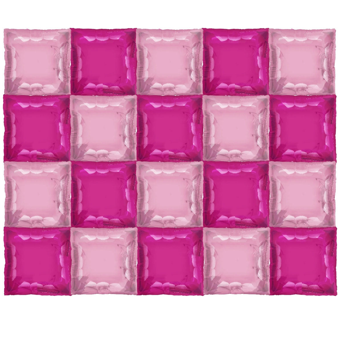 TUFTEX 24" SQUARED FOIL BABY PinK& HOT PinK