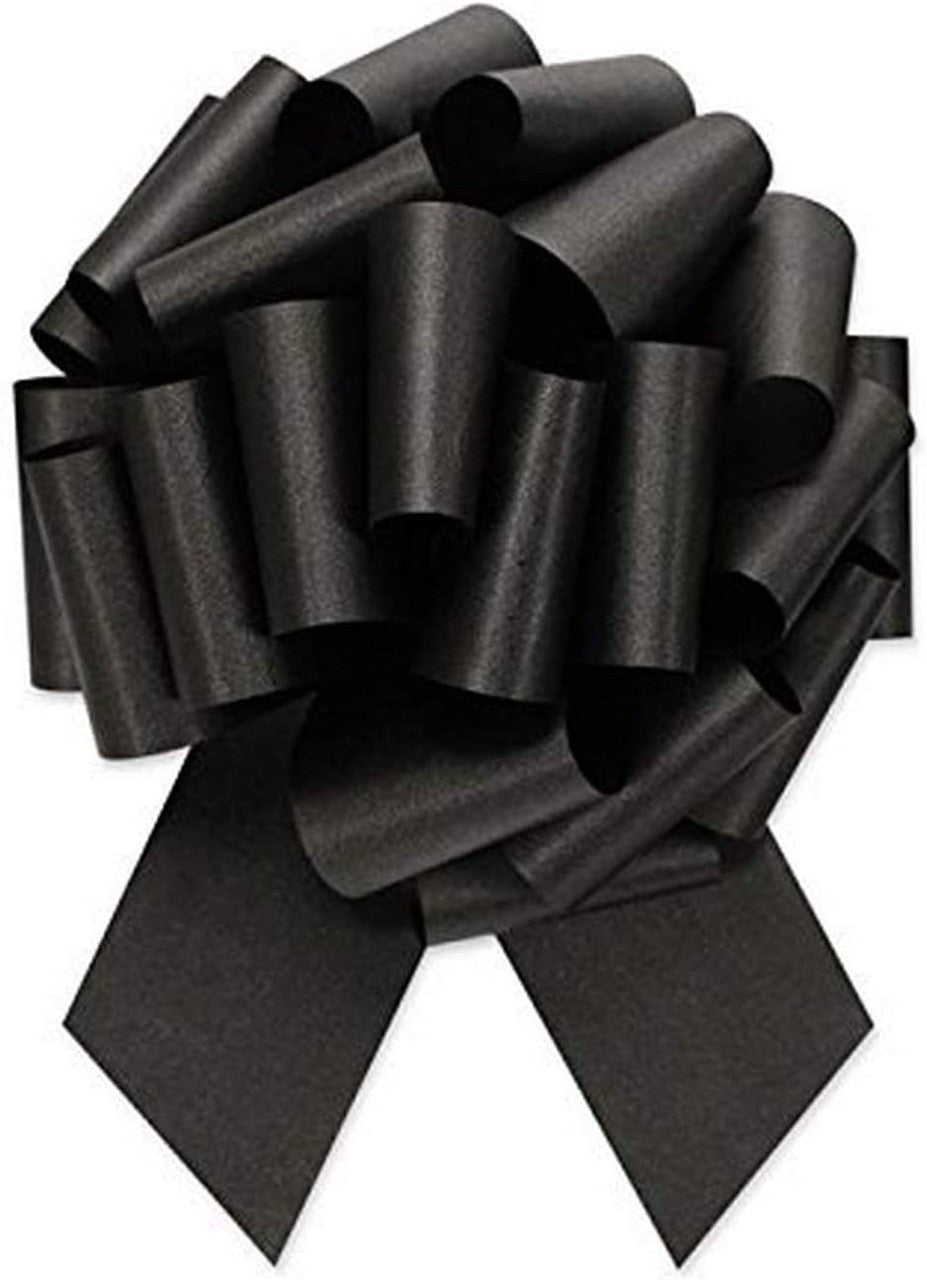 20 Loops Pull Ribbon Bow In Black