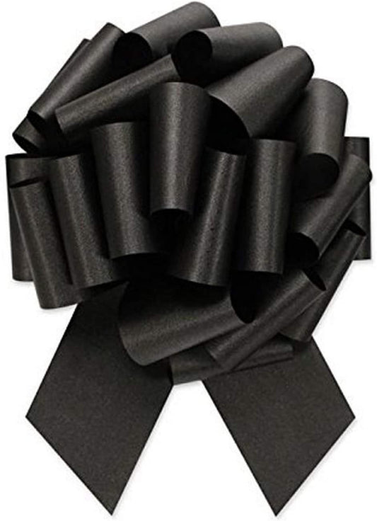 20 Loops Pull Ribbon Bow In Black