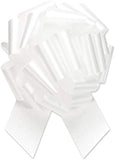 20 Loops Pull Ribbon Bow In White