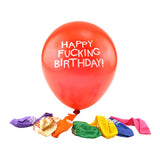 X-Rated Birthday Party Balloons Super Funny Happy F*cking Brithday Pack of 8