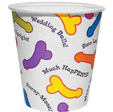 Super Fun Colorful Penis Paper Cups