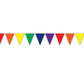 Rainbow Theme Plastic Banner