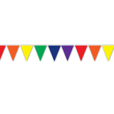 Rainbow Theme Plastic Banner